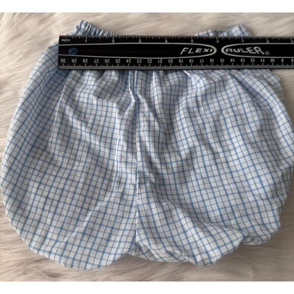 VTG Mothercare Blue & White Checked 2-Piece Baby Outfit Size 24 Mos Scottie Dogs - Picture 12 of 14